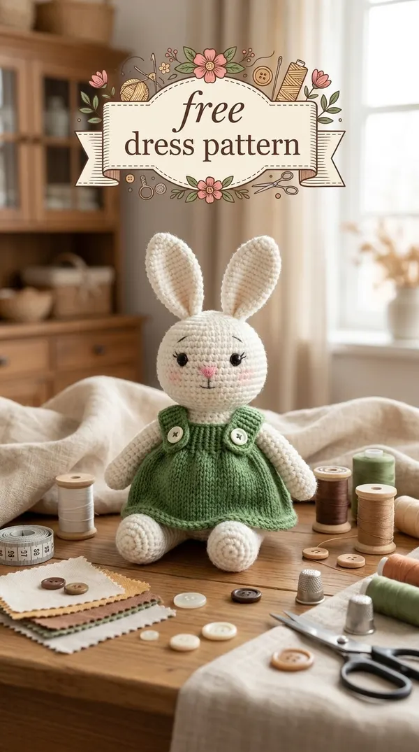 Free Knitted Sundress Pattern for Toys