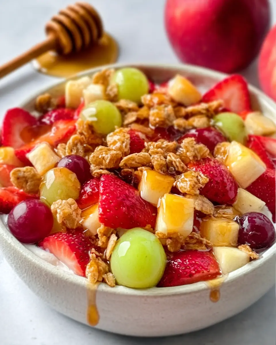 Caramel Crunch Cheesecake Fruit Salad