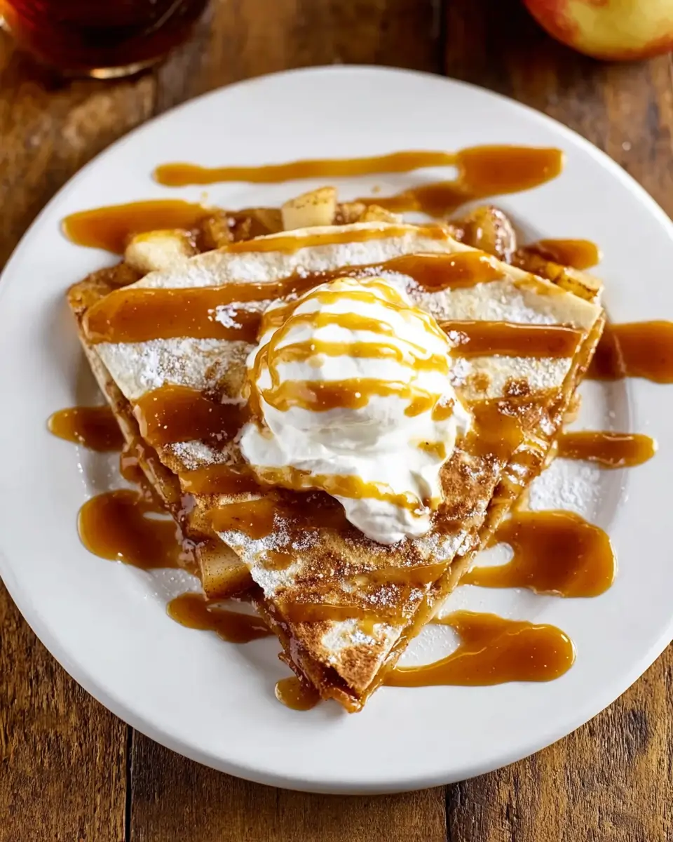 Apple Cinnamon Breakfast Quesadillas