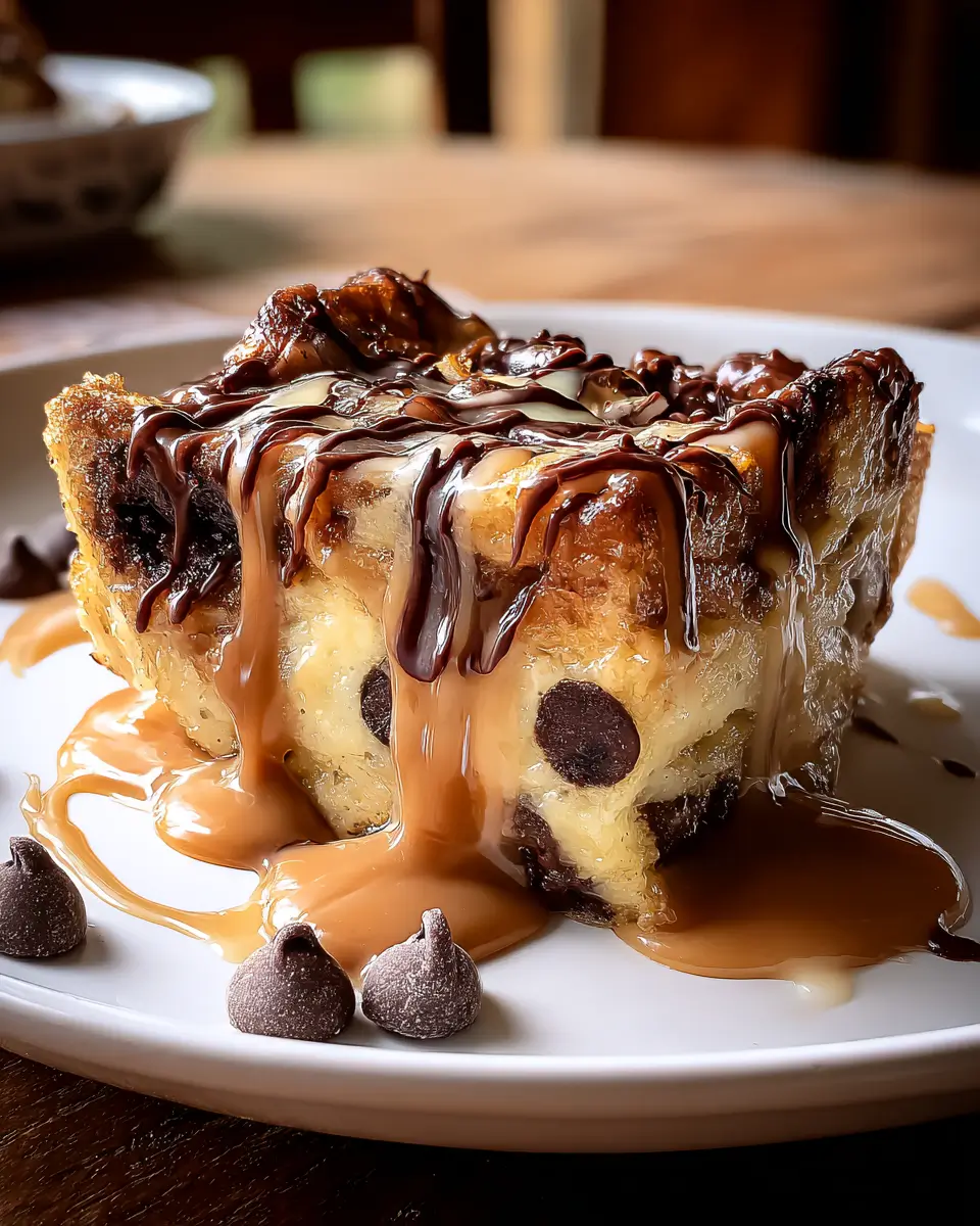 Chocolate & Cream Cheese Bread Pudding: A Decadent Dessert