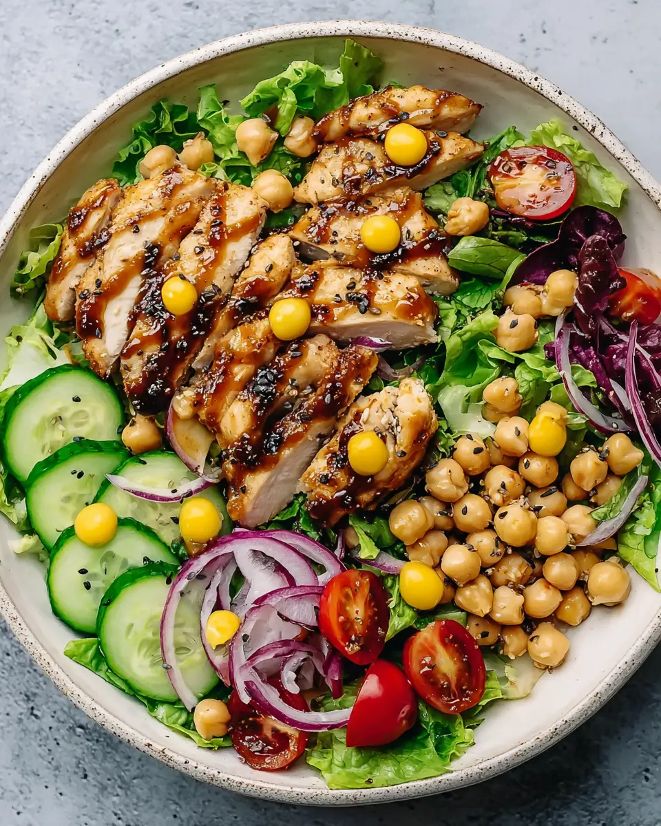 Sesame Chicken and Chickpea Salad: A Flavorful and Nutritious Meal