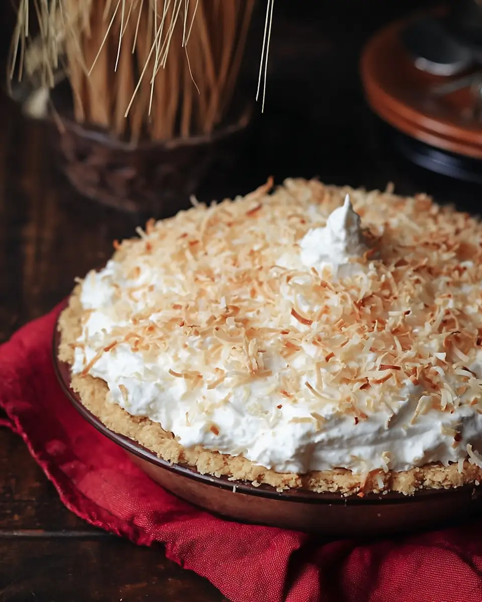 Toasted Coconut Cream Pie