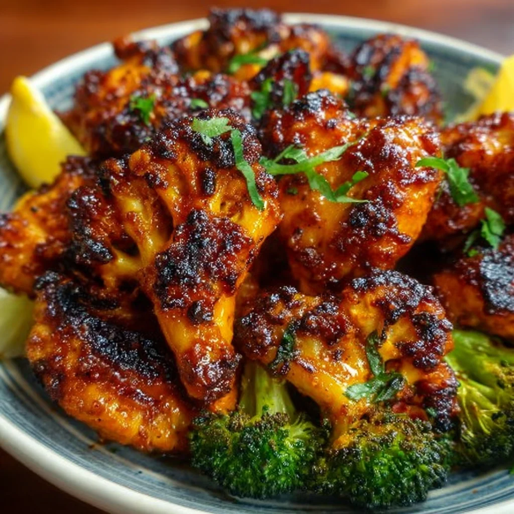 Delicious Maple Sriracha Cauliflower