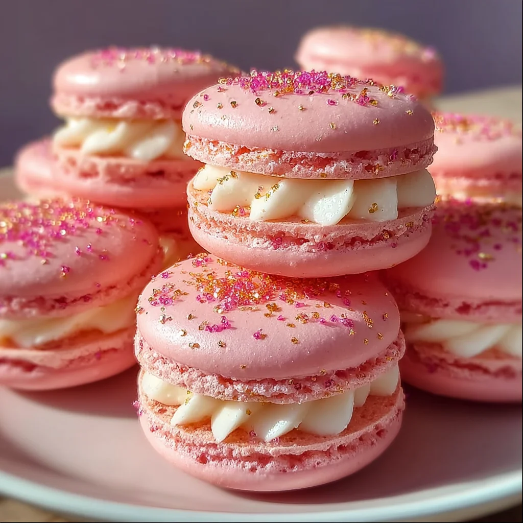 Decadent Strawberry Cheesecake Macarons
