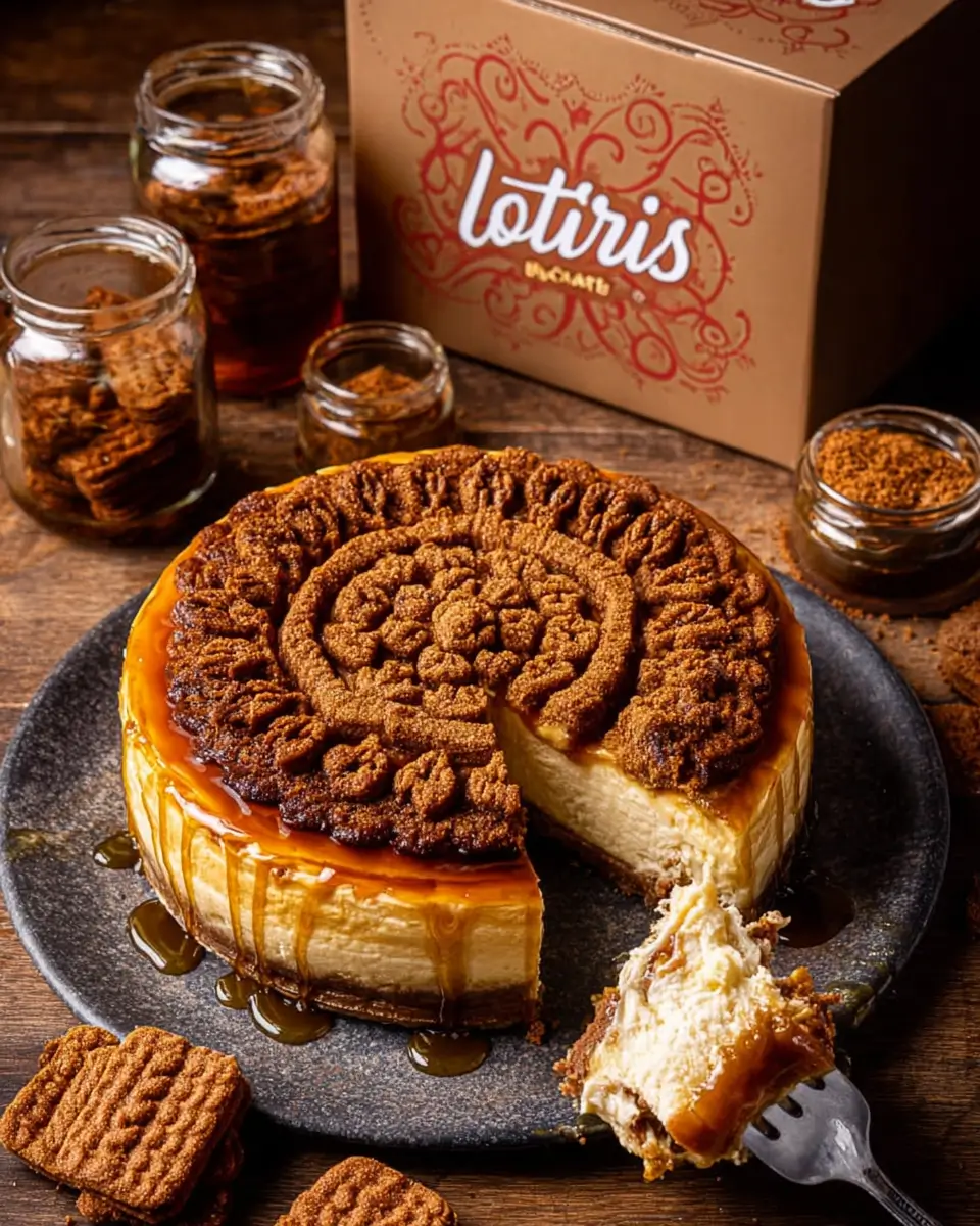 Biscoff Burnt Basque Cheesecake