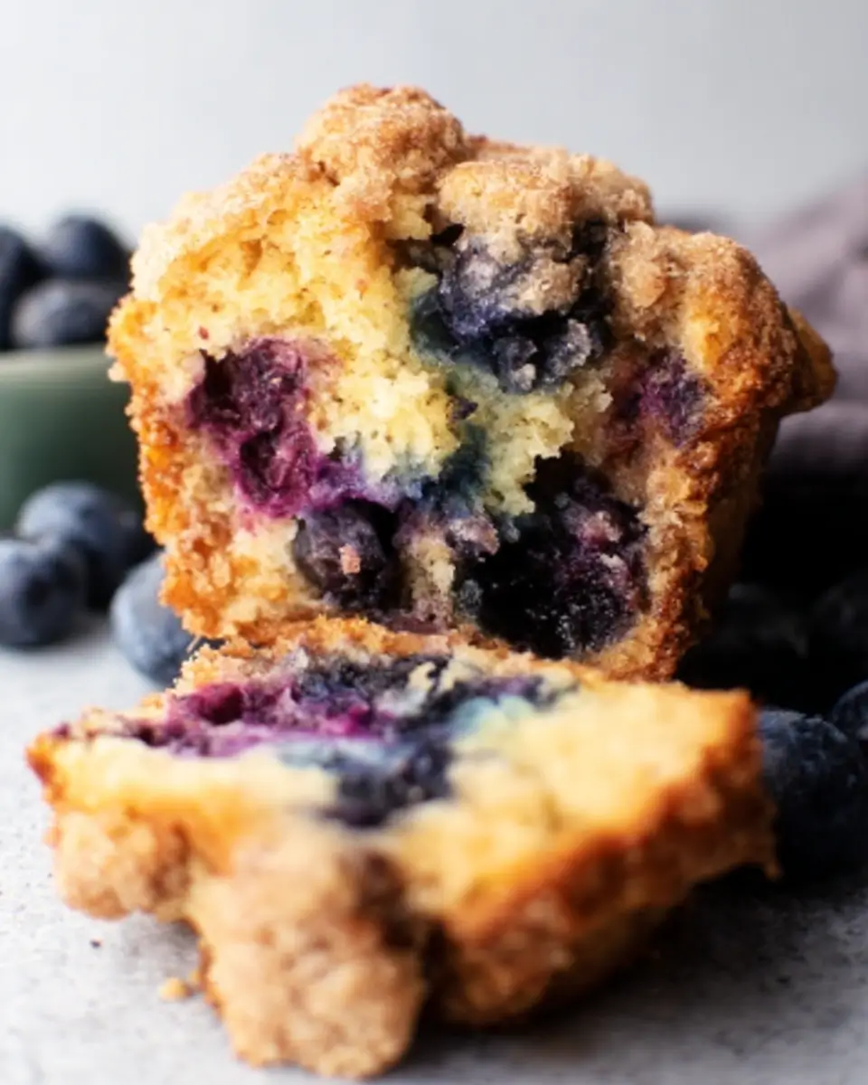 Bakery Style Blueberry Muffins: Fluffy and Delicious
