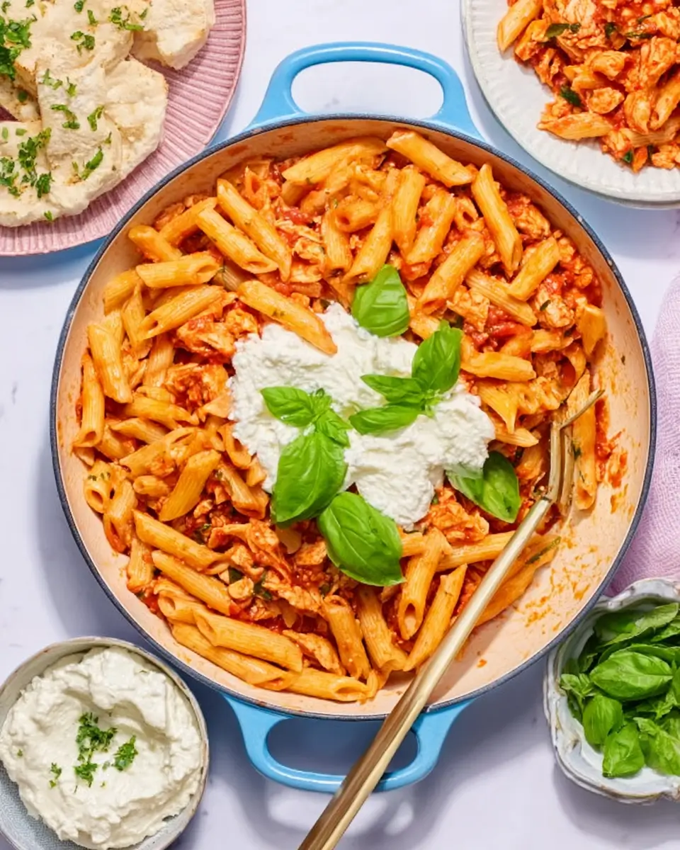 High Protein Creamy Taco Pasta