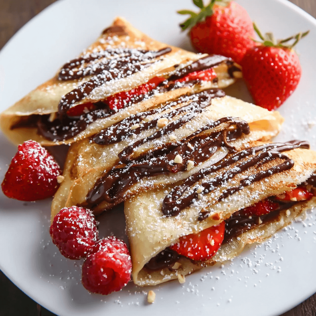 Chocolate Hazelnut Crepes